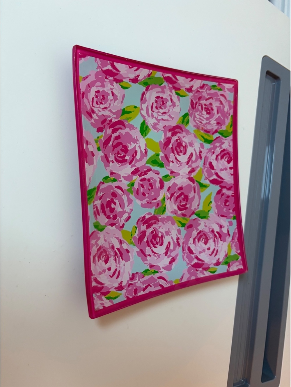 Lilly Pulitzer Pink Floral Square Tray